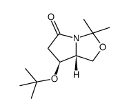 (7S,7aR)-7-(tert-butoxy)-3,3-dimethyltetrahydro-3H,5H-pyrrolo[1,2-c]oxazol-5-one Structure