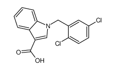 1-[(2,5-dichlorophenyl)methyl]indole-3-carboxylic acid Structure