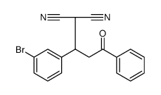 Propanedinitrile, 2-[1-(3-bromophenyl)-3-oxo-3-phenylpropyl] Structure