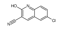 6-氯-1,2-二氢-2-氧代-3-喹啉甲腈结构式