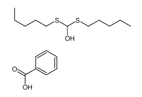 benzoic acid,bis(pentylsulfanyl)methanol结构式