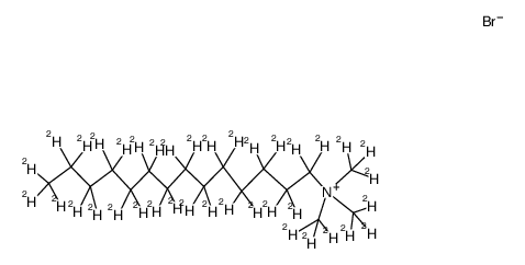 Tetradecyltrimethylammonium-d38 bromide Structure