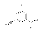 (3-carbonochloridoyl-5-chlorophenyl)boronic acid Structure