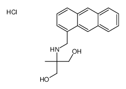 1,3-Propanediol, 2-((1-anthracenylmethyl)amino)-2-methyl-, hydrochlori de Structure