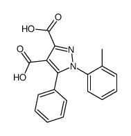 1-(2-methylphenyl)-5-phenylpyrazole-3,4-dicarboxylic acid Structure
