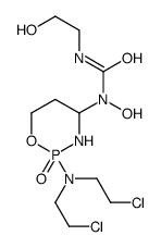 1-[2-[bis(2-chloroethyl)amino]-2-oxo-1,3,2λ5-oxazaphosphinan-4-yl]-1-hydroxy-3-(2-hydroxyethyl)urea结构式