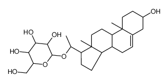 2-[1-(3-hydroxy-10,13-dimethyl-2,3,4,7,8,9,11,12,14,15,16,17-dodecahydro-1H-cyclopenta[a]phenanthren-17-yl)ethoxy]-6-(hydroxymethyl)oxane-3,4,5-triol结构式