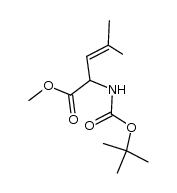 methyl 2-(tert-butoxycarbonylamino)-3-pentenoate结构式