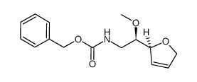 benzyl (R)-2-((S)-2,5-dihydrofuran-2-yl)-2-methoxyethyl carbamate结构式