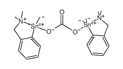 bis([2-(N,N-dimethylaminomethyl)phenyl]dimethyltin(IV)) carbonate结构式