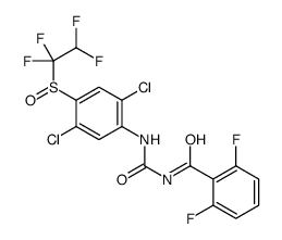 N-[[2,5-dichloro-4-(1,1,2,2-tetrafluoroethylsulfinyl)phenyl]carbamoyl]-2,6-difluorobenzamide结构式
