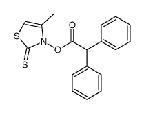 (4-methyl-2-sulfanylidene-1,3-thiazol-3-yl) 2,2-diphenylacetate结构式