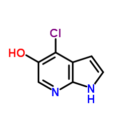 4-chloro-1H-pyrrolo[2,3-b]pyridin-5-ol structure