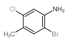 2-溴-5-氯-4-甲基苯胺结构式