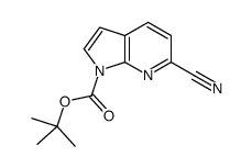 6-氰基-1H-吡咯并[2,3-b]吡啶-1-羧酸 1,1-二甲基乙酯结构式