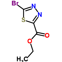 乙基5-溴-1,3,4-噻二唑-2-甲酸酯结构式