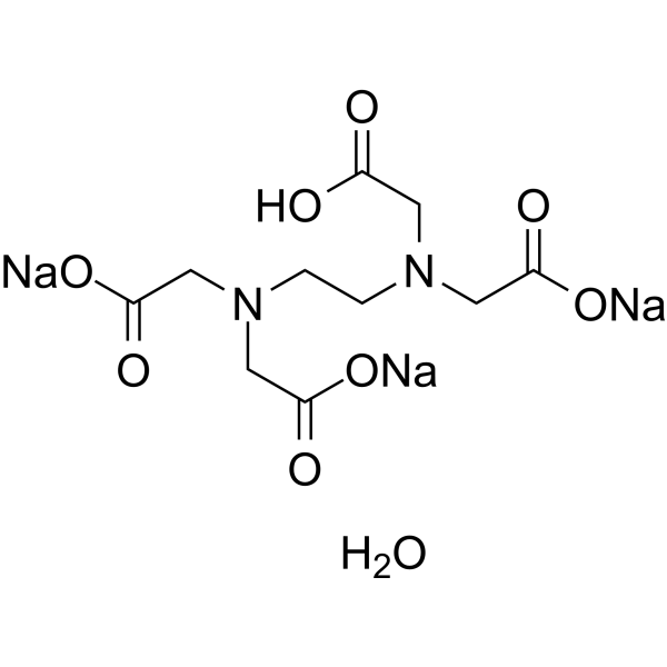 Ethylenediaminetetraacetic acid trisodium hydrate Structure