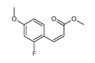 2-氟-4-甲氧基肉桂酸甲酯结构式