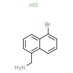 (5-溴萘-1-基)甲胺盐酸盐结构式