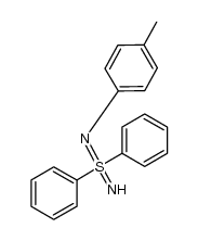 N-p-tolyl-S,S-diphenylsulfodiimide结构式