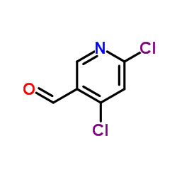 4,6-二氯吡啶-3-甲醛结构式