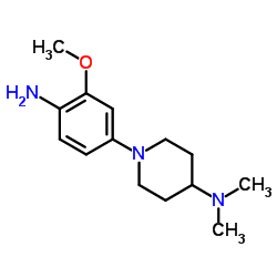 1-(4-amino-5-Methoxy-2-Methylphenyl)-N,N-dimethylpiperidin-4-amine Structure