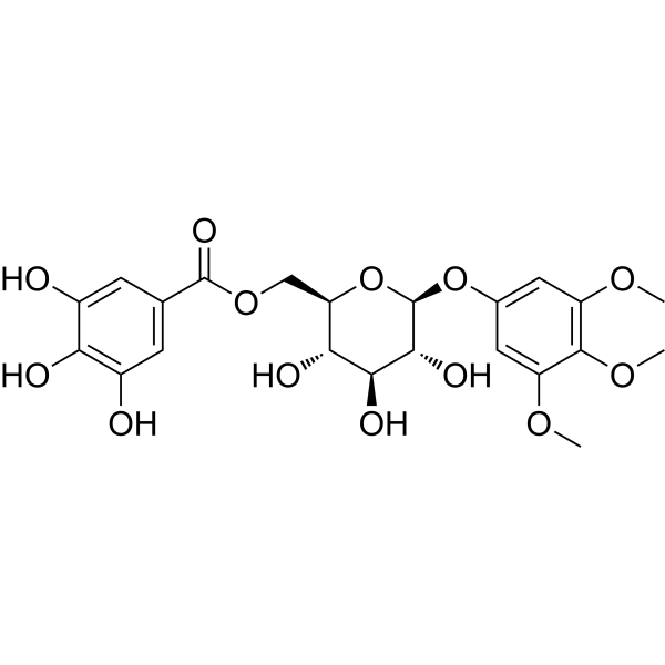 3,4,5-Trimethoxyphenyl-(6'-O-galloyl)-O-β-D-glucopyranoside picture