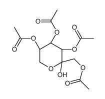 1,3,4,5-Tetra-O-acetyl-L-sorbopyranose结构式