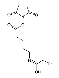 SUCCINIMIDYL-5-(BROMOACETAMIDO)PENTANOATE Structure