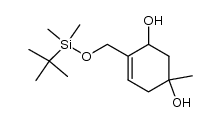 4-(tert-butyldimethylsilanyloxymethyl)-1-methyl-4-cyclohexene-1,3-diol Structure