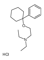 N,N-diethyl-2-(1-phenylcyclohexyl)oxyethanamine,hydrochloride Structure