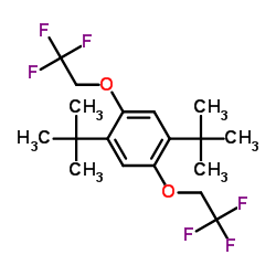 1,4-DI-TERT-BUTYL-2,5-BIS(2,2,2-TRIFLUOROETHOXY)BENZENE结构式