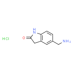 5-(氨基甲基)-2,3-二氢-1H-吲哚-2-酮盐酸盐结构式