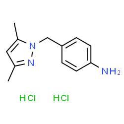 4-[(3,5-Dimethyl-1H-pyrazol-1-yl)methyl]aniline dihydrochloride Structure