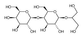 O-β-D-galactosyl-(1(*)4)-O-β-D-galactosyl-(1(*)2)glycerol Structure