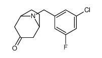 8-(3-Chloro-5-fluorobenzyl)-8-azabicyclo[3.2.1]octan-3-one Structure