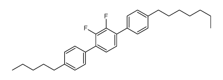 2,3-difluoro-1-(4-heptylphenyl)-4-(4-pentylphenyl)benzene Structure