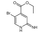 2-氨基-5-溴异烟酸乙酯结构式