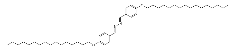 1,2-bis(4-(hexadecyloxy)benzylidene)hydrazine结构式