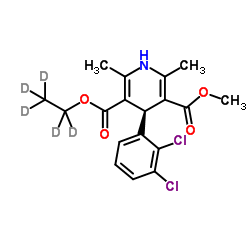 (S)-(-)-Felodipine-d5结构式