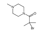 2-bromo-2-methyl-1-(4-methylpiperazin-1-yl)propan-1-one Structure