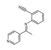 (E)-2-((1-(pyridin-4-yl)ethylidene)amino)benzonitrile Structure