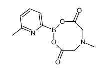 6-甲基吡啶基-2-硼酸甲基亚氨基二乙酸酯结构式