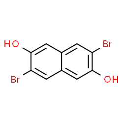 2,6-二羟基-3,7-二溴萘结构式