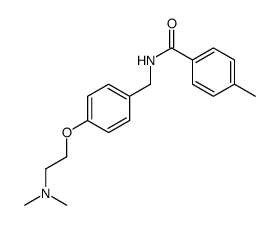 N-[[4-[2-(dimethylamino)ethoxy]phenyl]methyl]-4-methylbenzamide Structure
