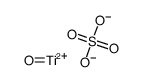 titanium oxysulfate structure