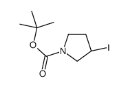(S)-3-碘吡咯烷-1-羧酸叔丁酯结构式