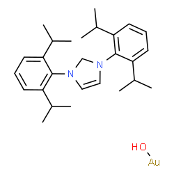 1,3-双(2,6-二-异丙基苯基)咪唑-2-基亚胺基氢氧化物(I)结构式
