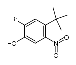 2-bromo-4-tert-butyl-5-nitro-phenol Structure