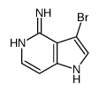 3-溴-1H-吡咯并[3,2-c]吡啶-4-胺结构式